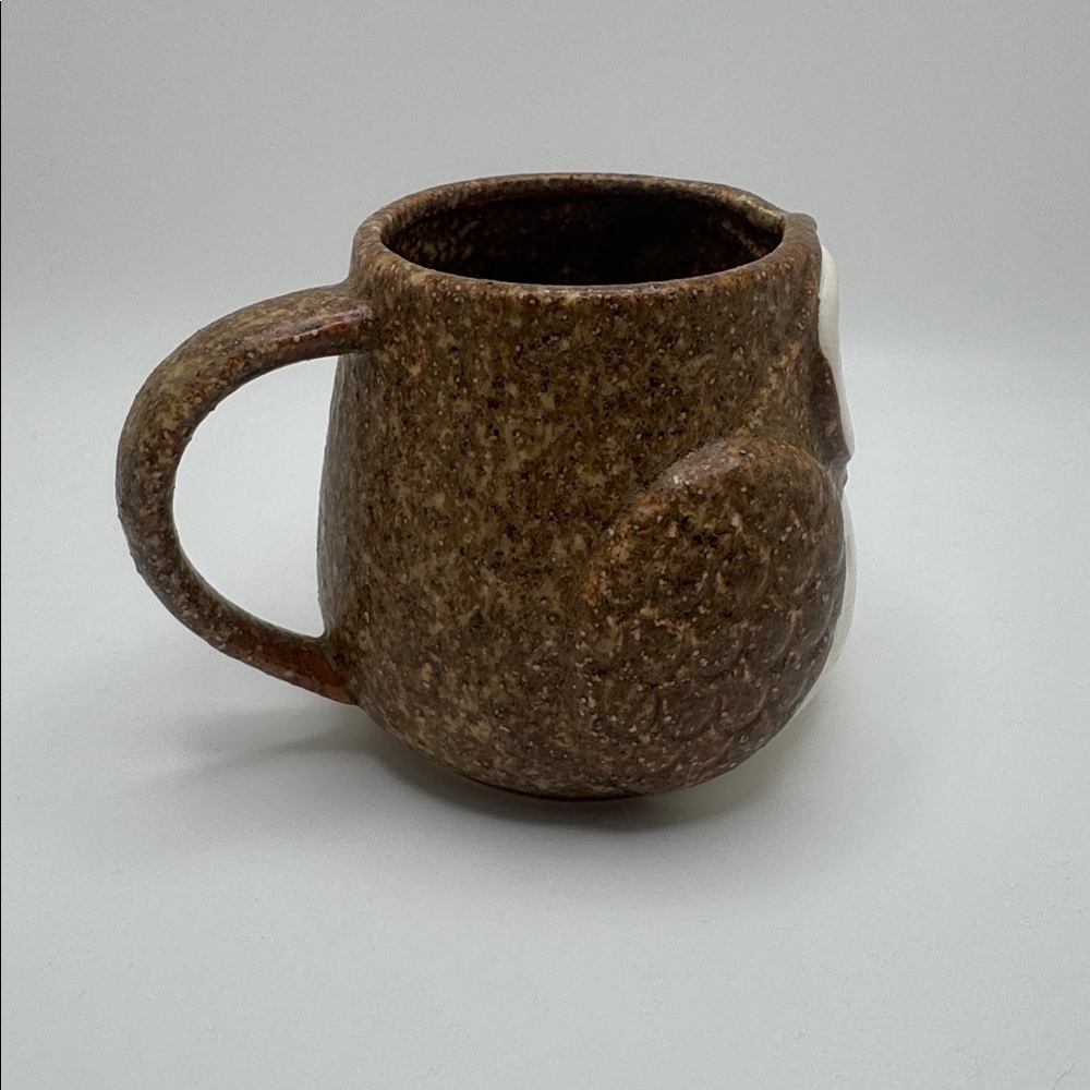 🦉 Kotobuki Japanese Owl Mug – Brown Ceramic Tea & Coffee Cup (Made in Japan) - Picture 3 of 5